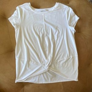 Athleta T-shirt with built in front tie